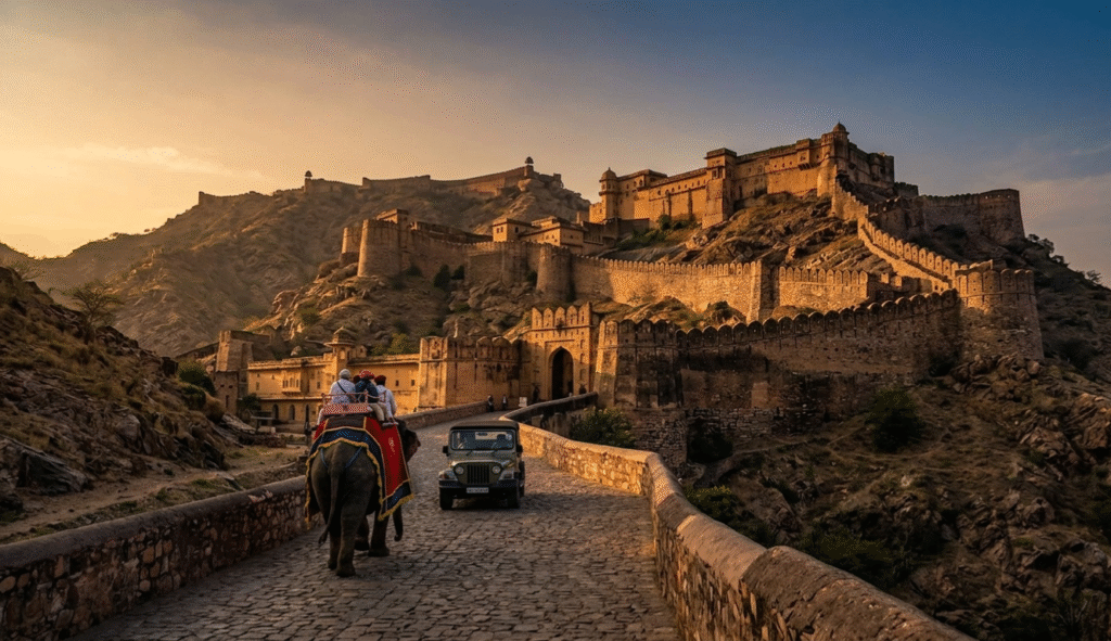 Majestic Amber Fort excursion, a highlight of the Best 5 Day India Tour Packages.