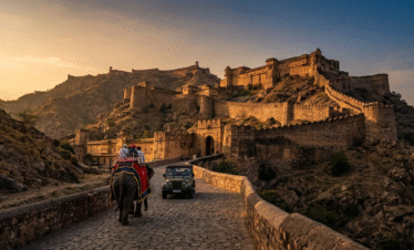 Majestic Amber Fort excursion, a highlight of the Best 5 Day India Tour Packages.