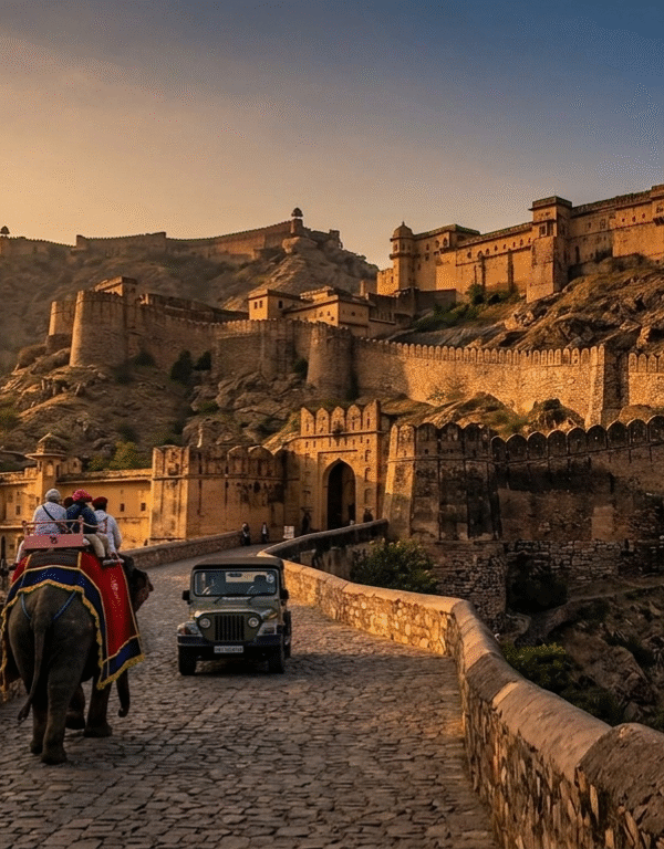 Majestic Amber Fort excursion, a highlight of the Best 5 Day India Tour Packages.