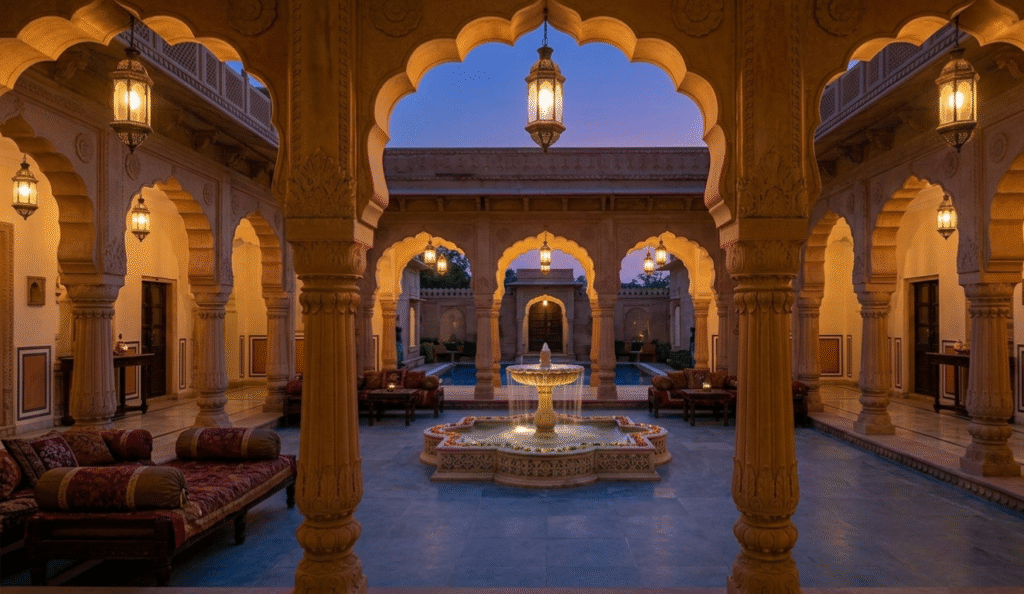Premium heritage accommodation experience on a Golden Triangle Tour 5 Days.