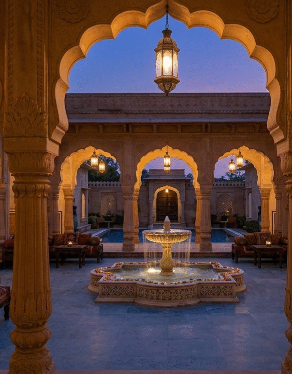 Premium heritage accommodation experience on a Golden Triangle Tour 5 Days.