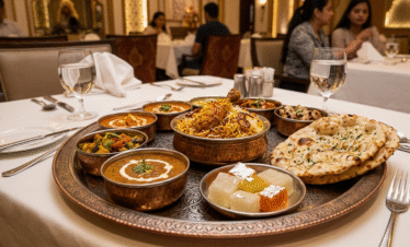 Authentic Mughlai culinary experience included in Same Day Agra Tour by Car.
