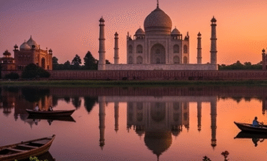 Perfect photography spot at Mehtab Bagh during Same Day Agra Tour by Car