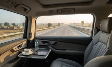 Comfortable luxury travel on the Yamuna Expressway for Same Day Agra Tour by Car.