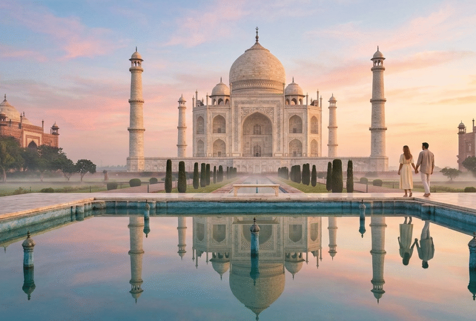 Experience an exclusive, private Taj Mahal sunrise on our Agra Taj Mahal tour from Delhi