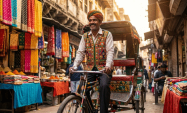 Navigating the authentic, bustling culture of Old Delhi on our soulful tour from Delh