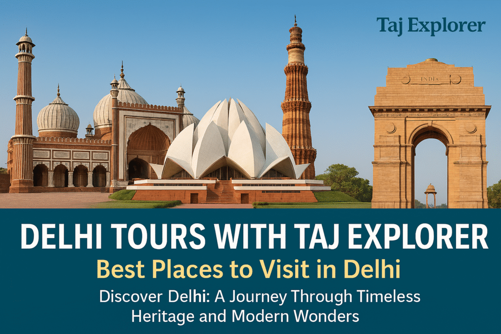Delhi Tours with Taj Explorer Best Places to Visit in Delhi