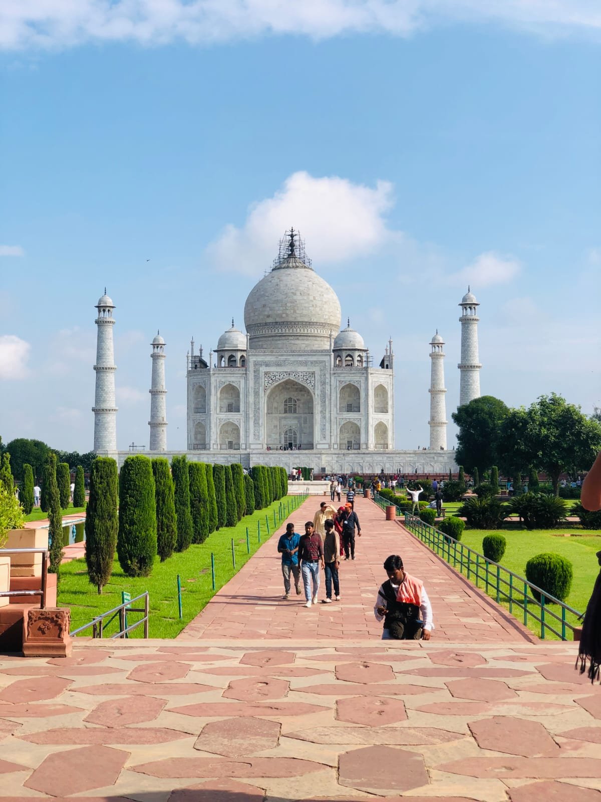 Taj Mahal visit during a Same Day Agra Taj Mahal Tour by Gatimaan Express Train