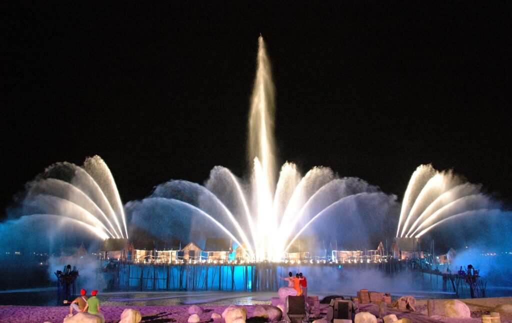 swaminarayan hindu temple
night show