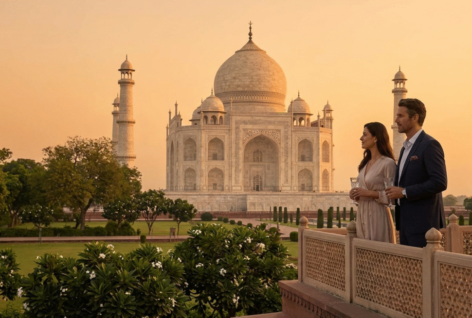 Luxury Taj Mahal tour at sunrise with Taj Explorer heritage journey