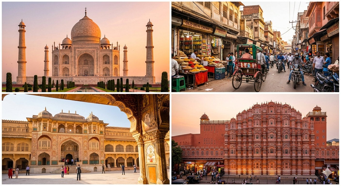 Gemini said The Ultimate Golden Triangle India Guide: A Majestic Journey Through Delhi, Agra, and Jaipur