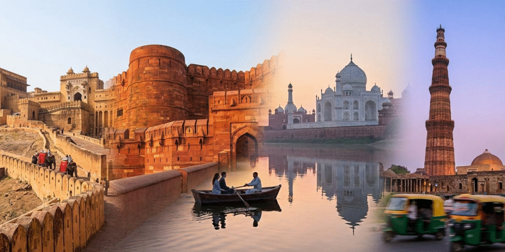 Golden Triangle India tour with Agra Fort and Taj Mahal — luxury heritage travel package