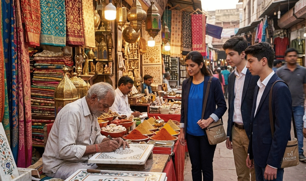 Agra artisan markets cultural journey — personalized India travel package with Taj Explorer