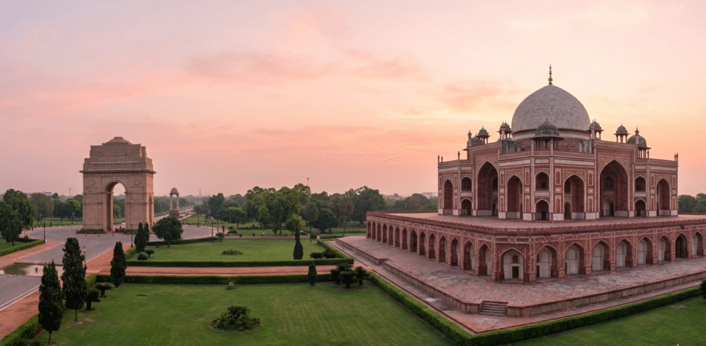 Exploring delhi tourist places and heritage sites during a luxury North India journey.