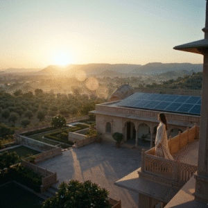 A premier luxury travel India experience featuring a private heritage palace stay, illustrating the 'Silent Majesty' and exclusivity of 2026 bespoke journeys .