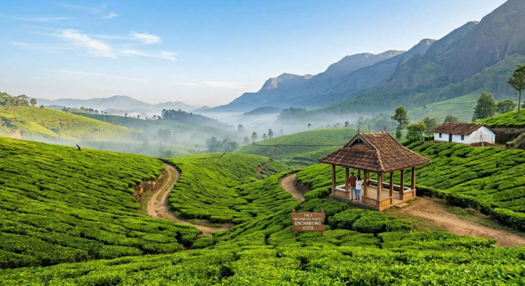 Serene landscape of the Western Ghats, one of the 8 enchanting places to visit in South India in May 2026.