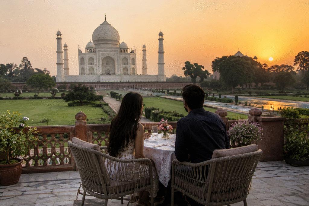 Luxury Taj Mahal tour for couples with Taj Explorer