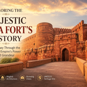 Agra Fort history tour in India with Mughal architecture and heritage travel experience by Taj Explorer