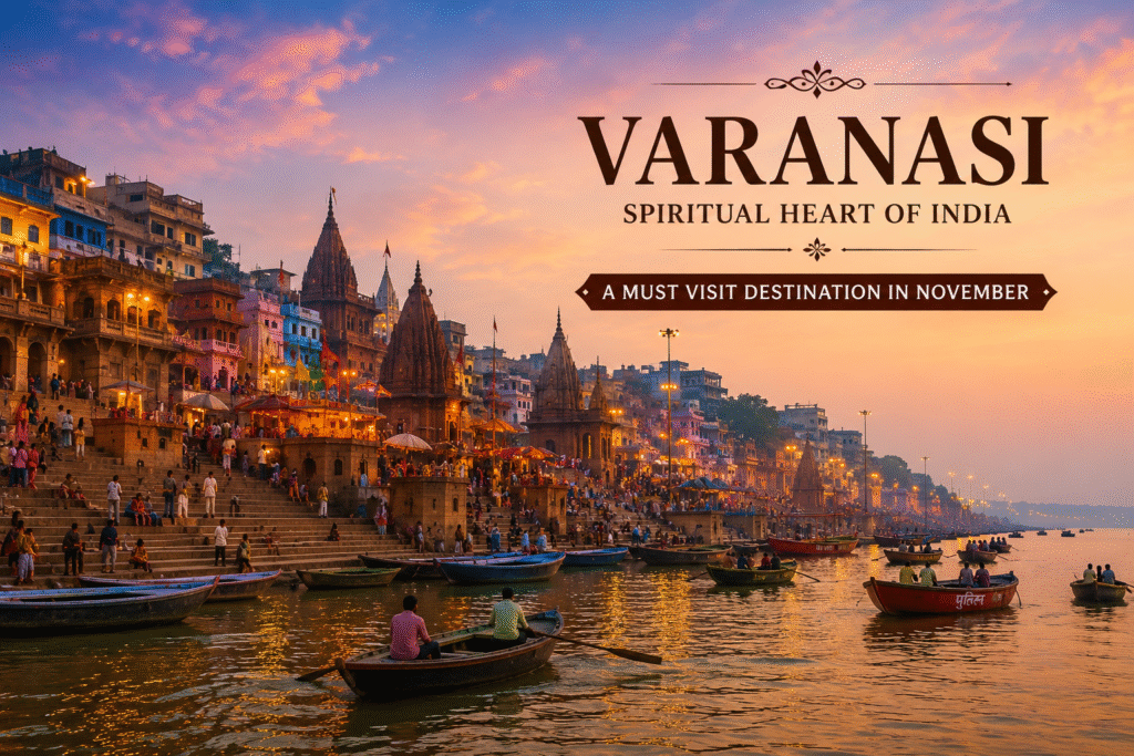 Varanasi spiritual travel destination in India in November