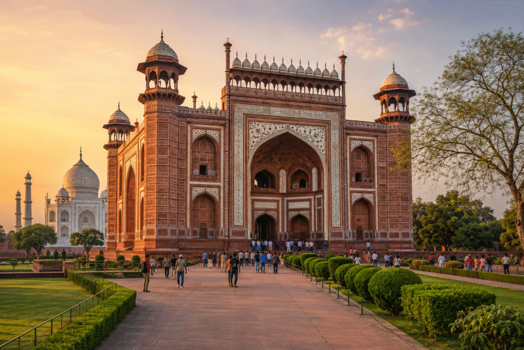 Taj Mahal in Agra, one of the best places to visit near Delhi on a 2 day trip
