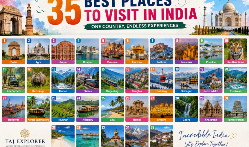 35 Best Places to Visit in India: The Ultimate Travel Guide to India’s Most Beautiful Destinations (2026)