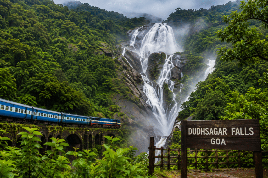 Dudhsagar Falls Goa monsoon destination in July India
