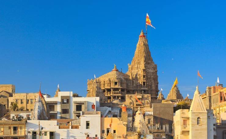 Dwarkadhish Temple Gujarat sacred Char Dham temple and famous Krishna temple in India