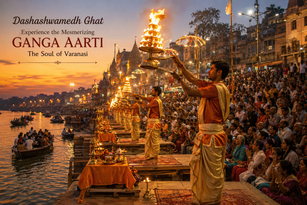 Dashashwamedh Ghat Ganga Aarti one of the famous Varanasi tourist attractions
