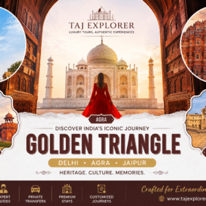 Golden Triangle India luxury tour covering Delhi Agra Jaipur with Taj Explorer