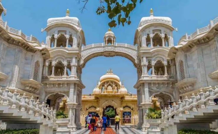 ISKCON Temple Vrindavan famous Krishna temple and popular Hindu temple in India