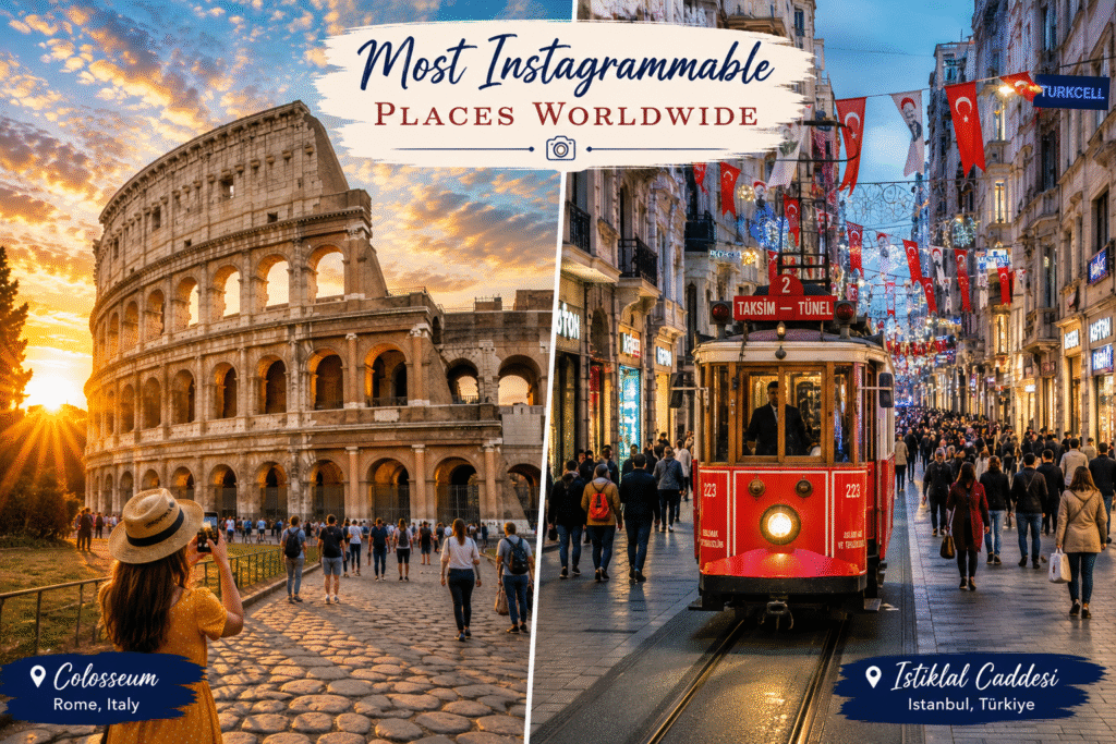 Colosseum Rome and Istiklal Street Istanbul among the most instagrammable places worldwide