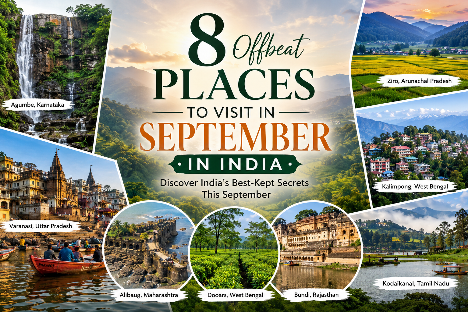 Best places to visit in September in India – offbeat September travel destinations with Taj Explorer