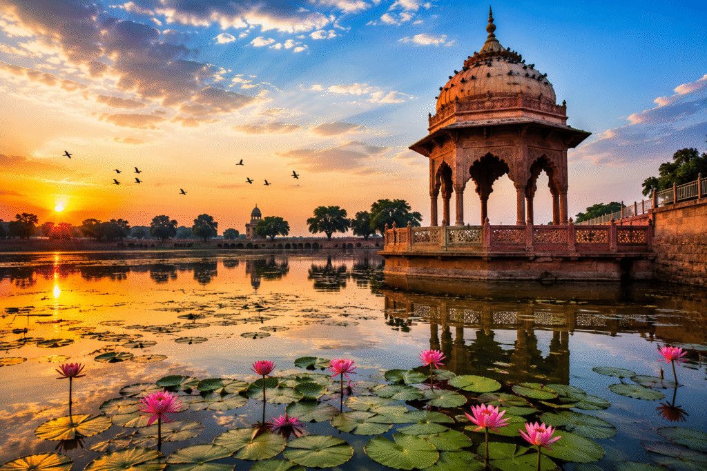 Keetham Lake Sur Sarovar Bird Sanctuary – natural tourist attraction in Agra India