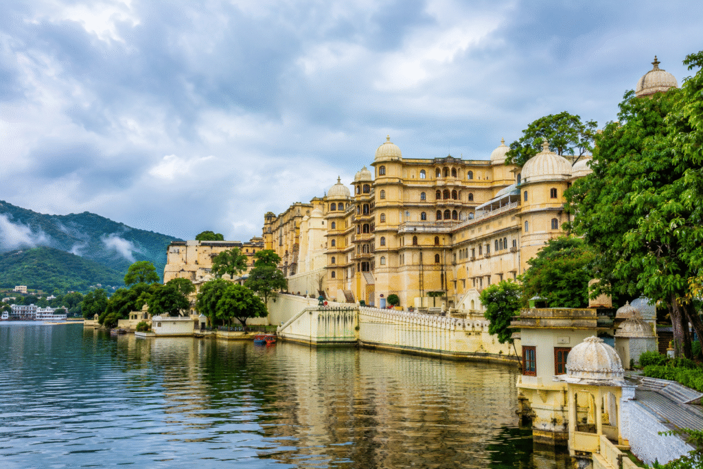 Lake Pichola and City Palace Udaipur heritage travel in July