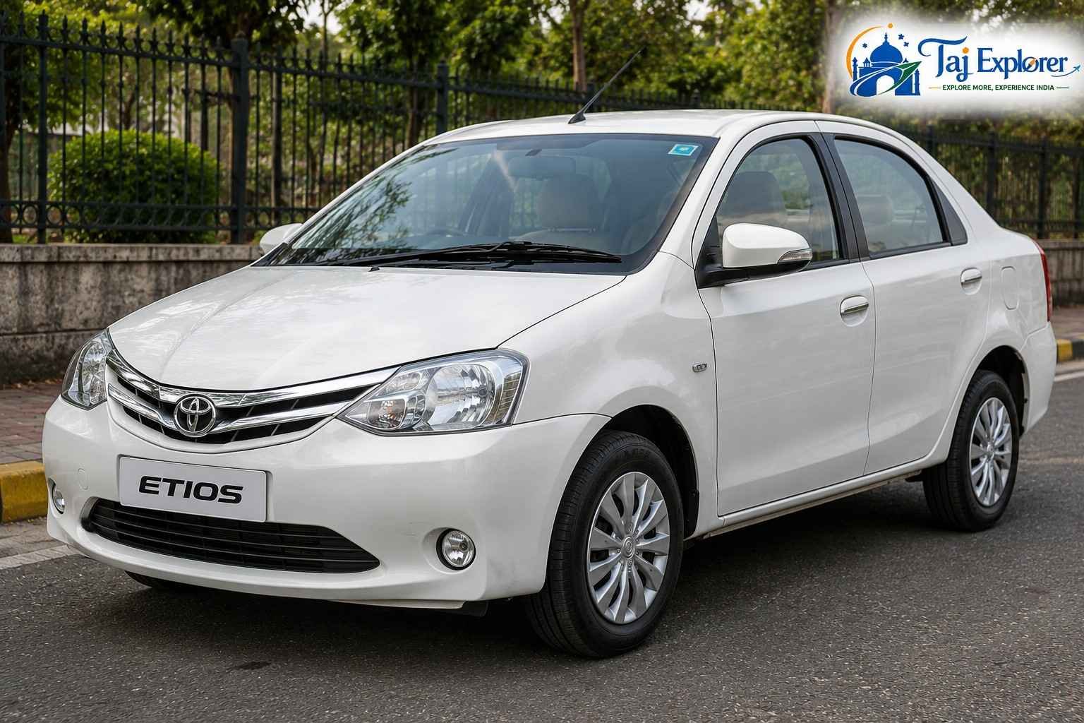 Toyota Etios car rental in Delhi