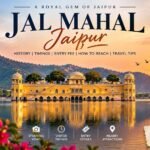 Jal Mahal Jaipur in Man Sagar Lake with Aravalli Hills at sunset