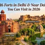 Historic forts in Delhi including Red Fort, Purana Qila and Tughlaqabad Fort
