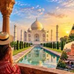 5 Day Golden Triangle Tour Itinerary featuring the Taj Mahal in Agra, Qutub Minar in Delhi and Amber Fort in Jaipur